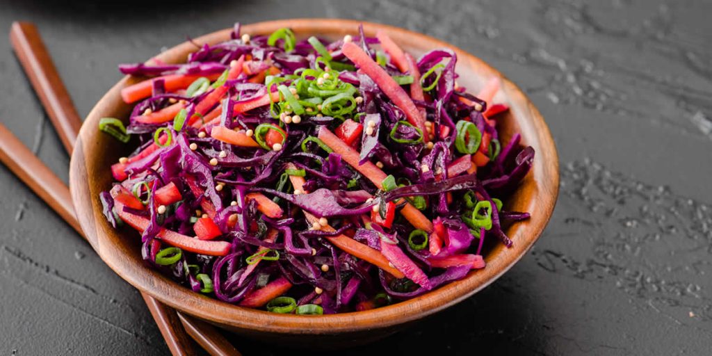 Asian Red Cabbage Slaw