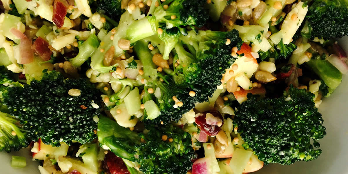 Honey Mustard Broccoli and Bacon Salad