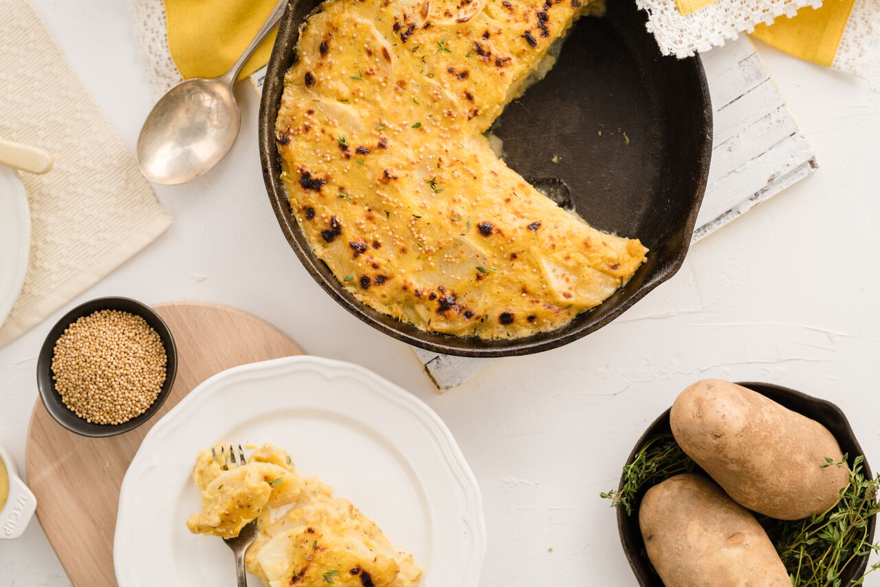 Mustard & Squash Scalloped Potatoes