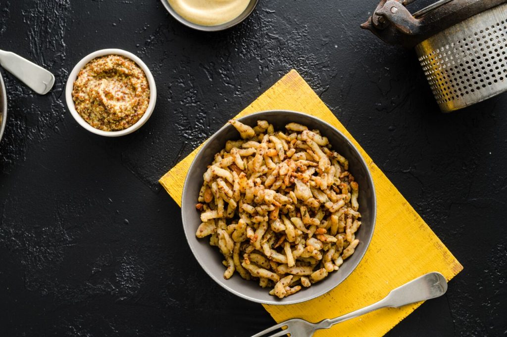 Roast Mustard Spaetzle