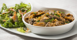 One Pot Beef Stroganoff