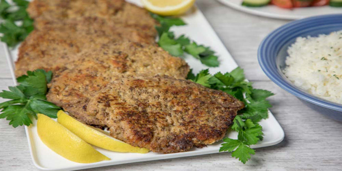 Flax Crusted Pork Cutlets