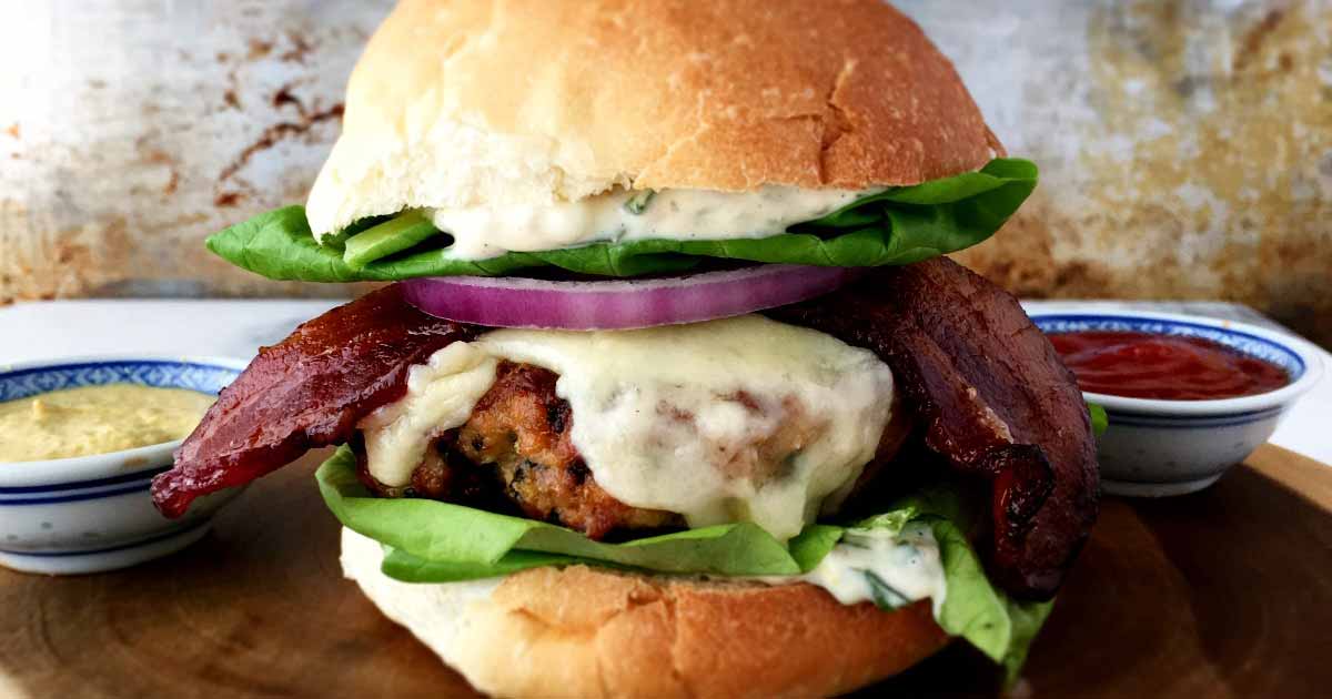 Chipotle & Apple Turkey Burger With Mustard Herb Aioli - Spread the Mustard