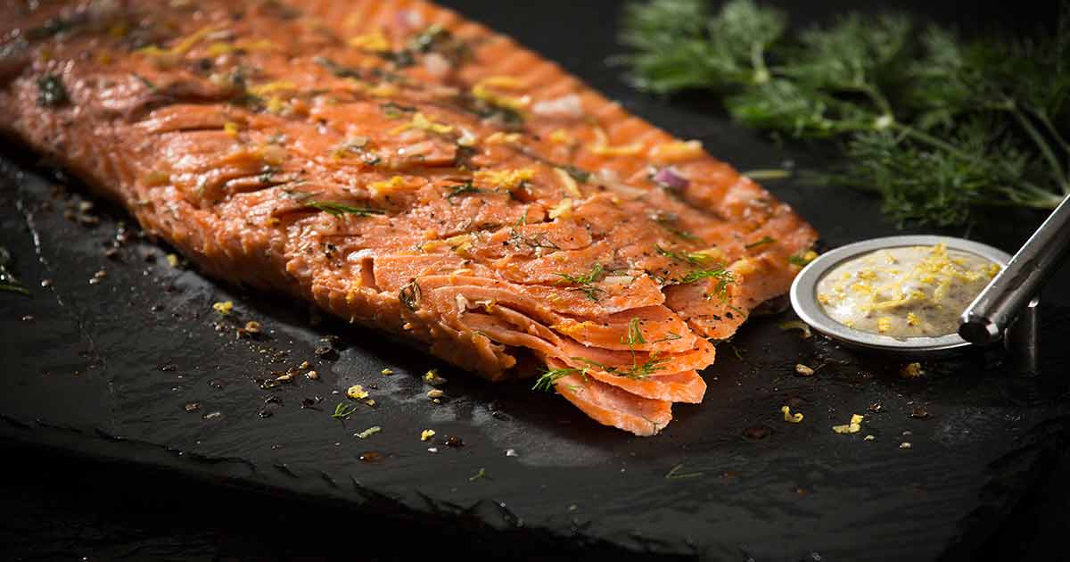 Salmon with Savoury Mustard Sauce