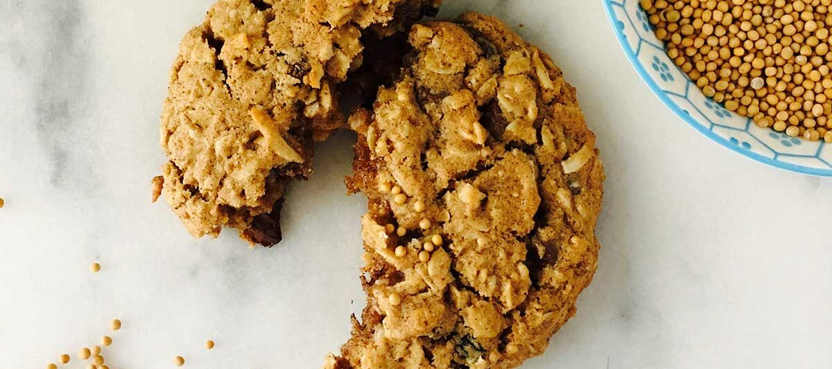 crunchy-oatmeal-mustard-cookies