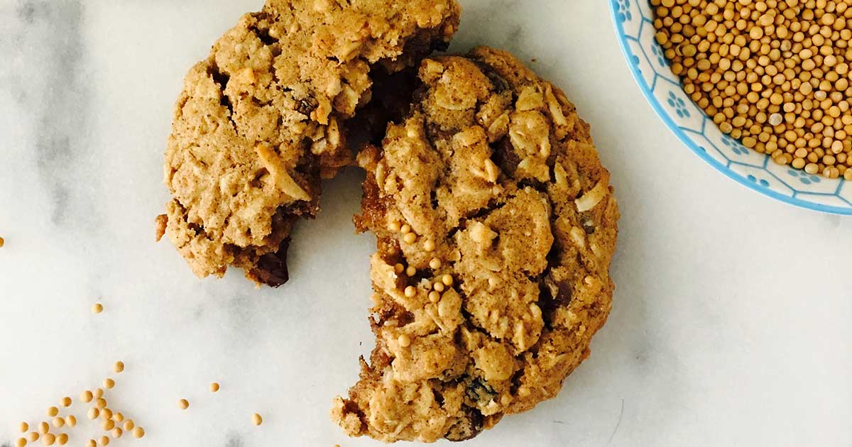 crunchy-oatmeal-mustard-cookies