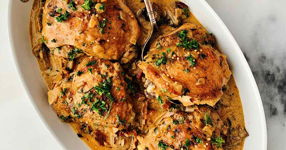 chicken-in-mushroom-mustard-sauce