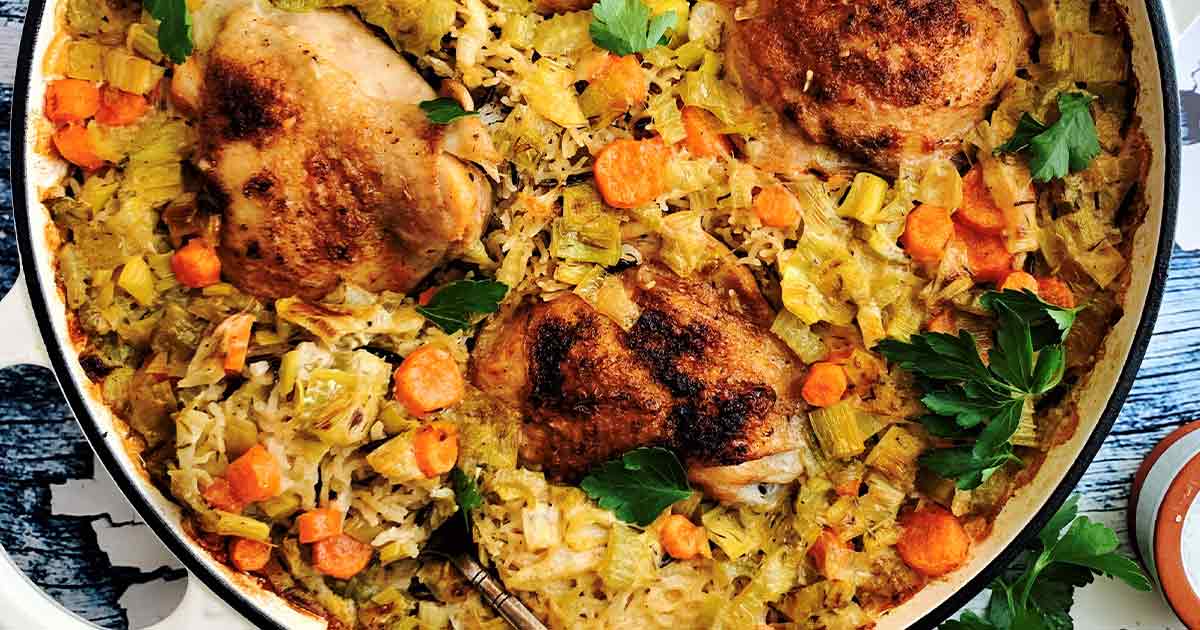 one-pan-chicken-and-rice-casserole