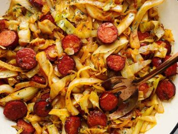 abbage-and-kielbasa-skillet
