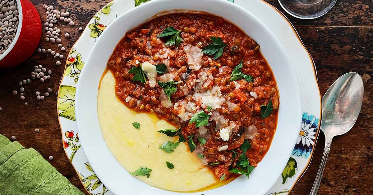 mushroom-and-lentil-ragout
